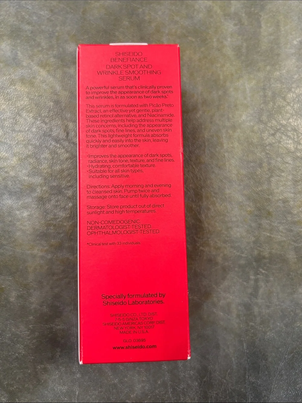Shiseido Benefiance Dark Spot and Wrinkle Smoothing Serum